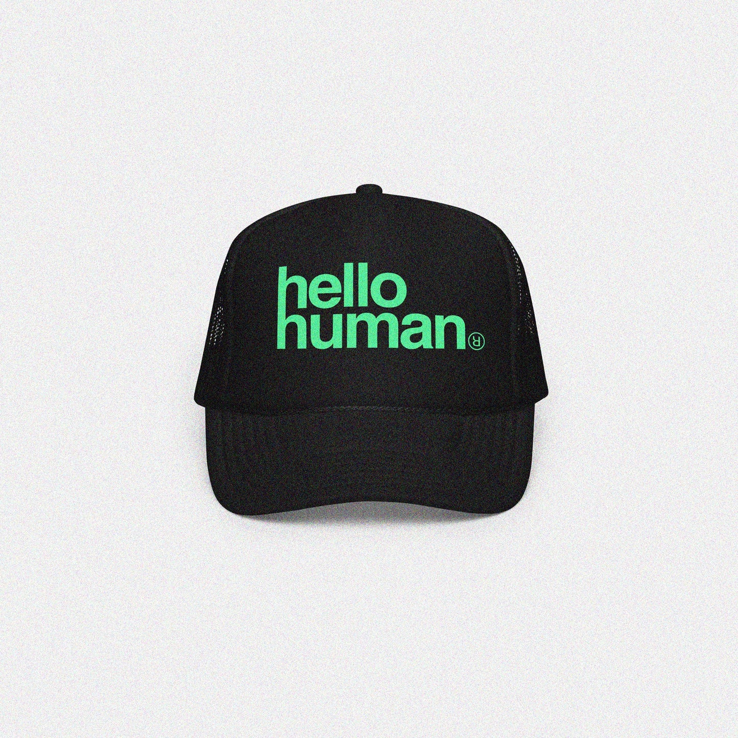 THE HELLO HUMAN TRUCKER HAT